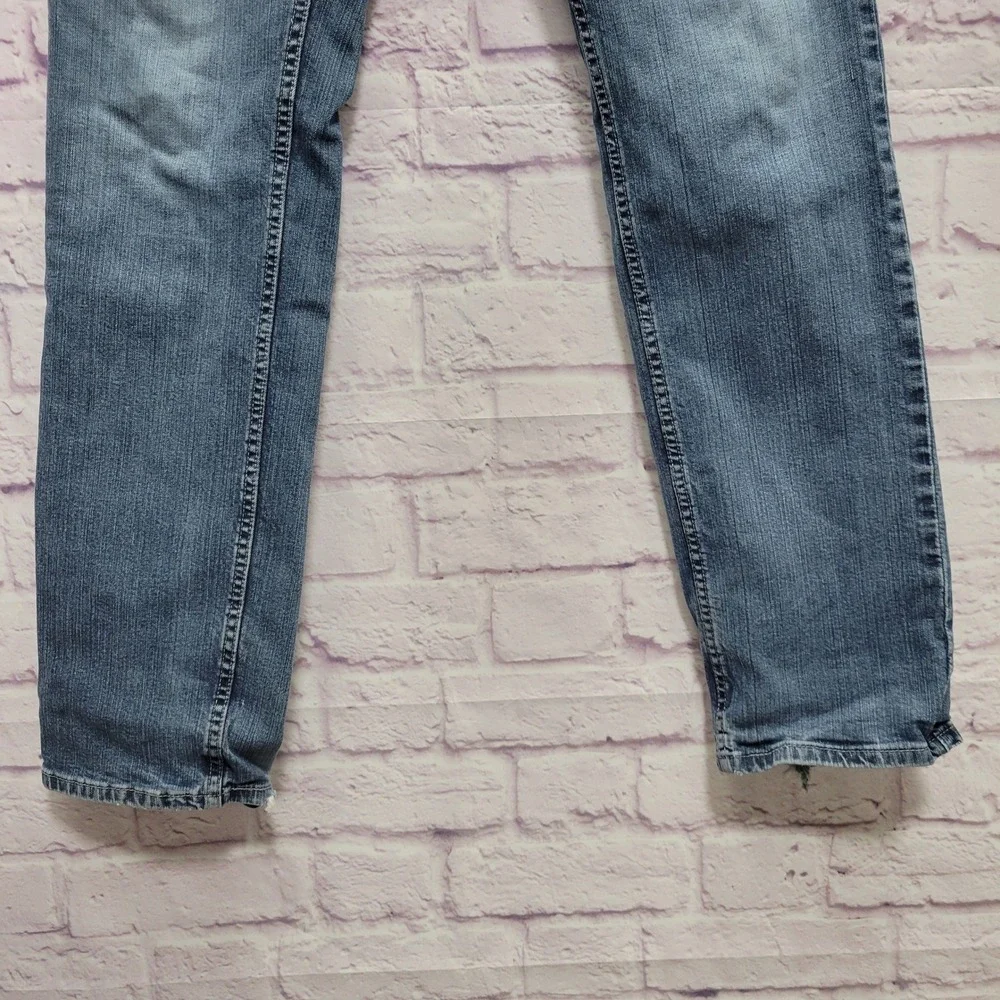 Levi's 559 Relaxed Straight Jeans 33x34 Blue Denim Distressed Baggy‎ Workwear